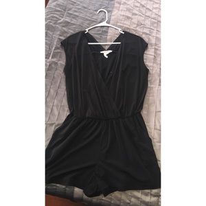 Black shorts romper